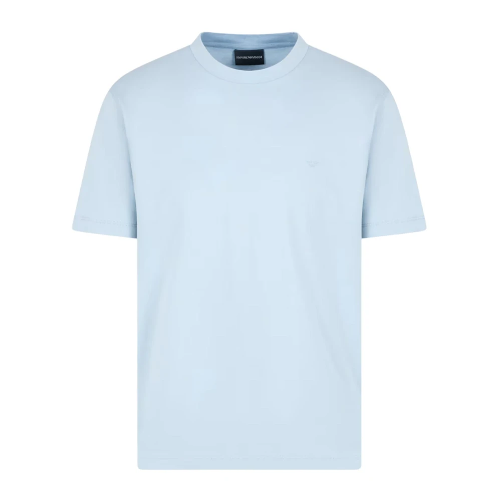 Emporio Armani Stijlvolle T-shirts en Polos met Adelaar Blue Heren