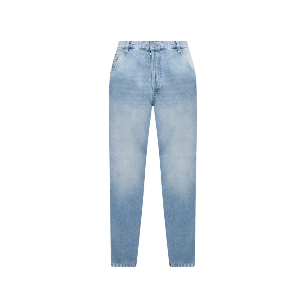 Balmain Blue Slim Fit Jeans - Male - Slim Fit Jeans - W33 - Jeans