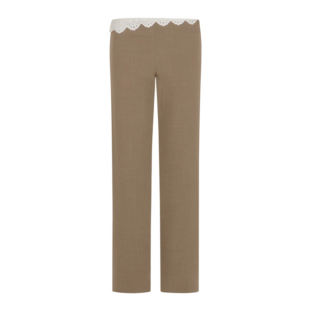 Magda Butrym Women's Beige Re26 Trousers 03 - Straight Trousers - 2XS - Trousers