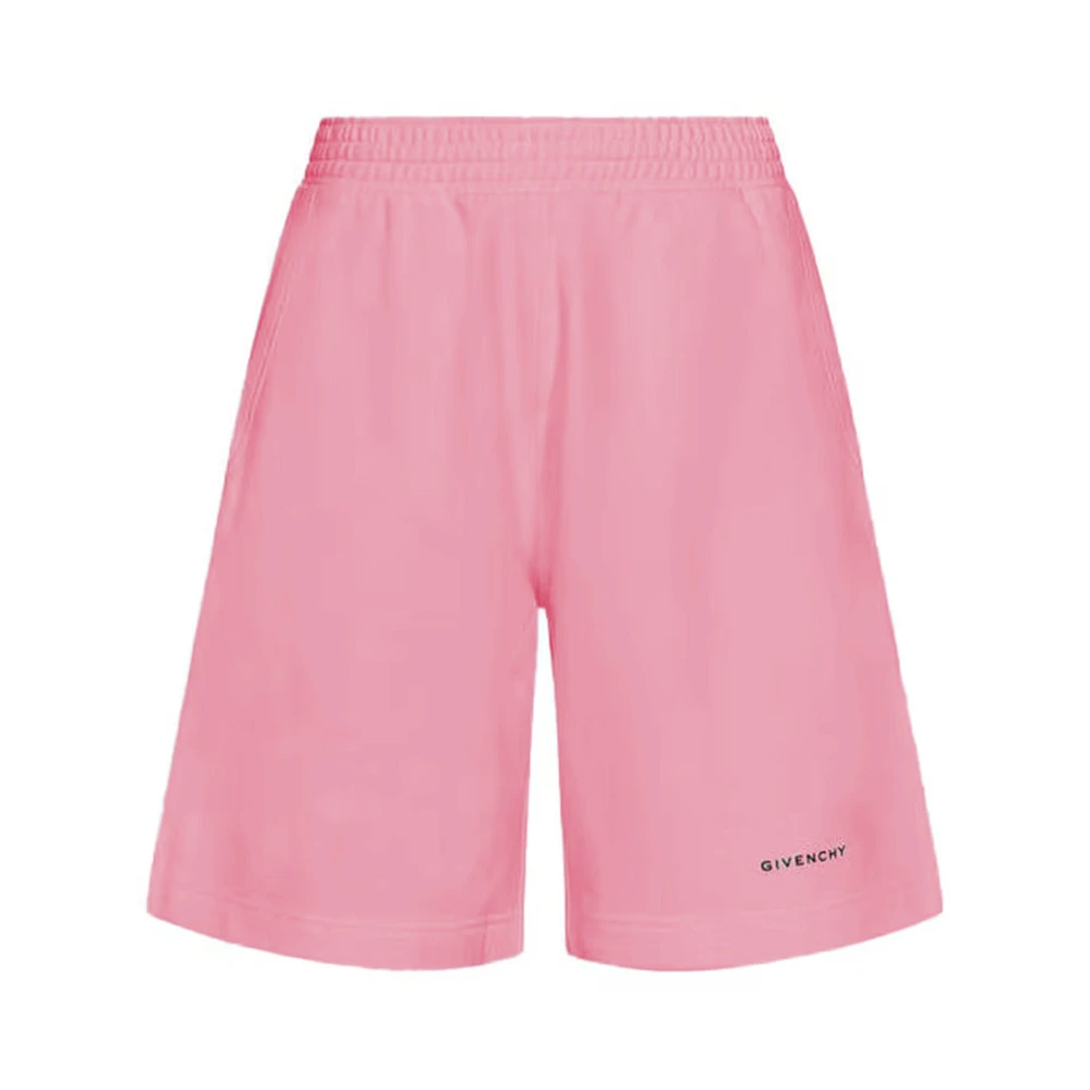 Givenchy Avslappnad Bomull Rosa Shorts Pink, Herr