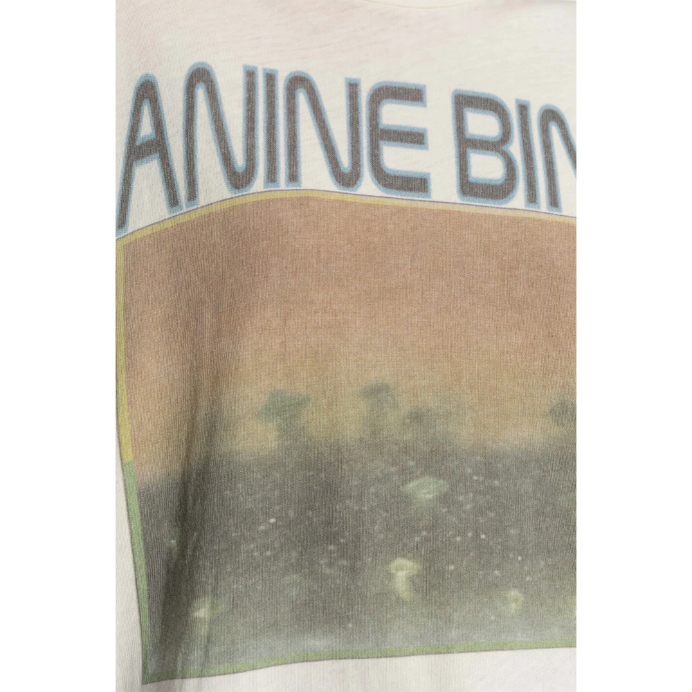 Anine Bing T-shirt met kleurrijke print White Dames