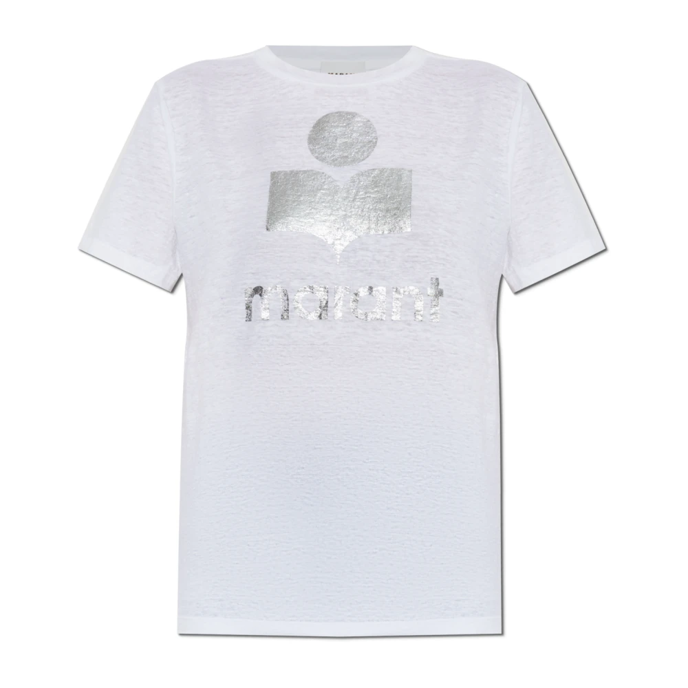 Marant Étoile Women's White Zewel T-Shirt - T-Shirts - L - Tops