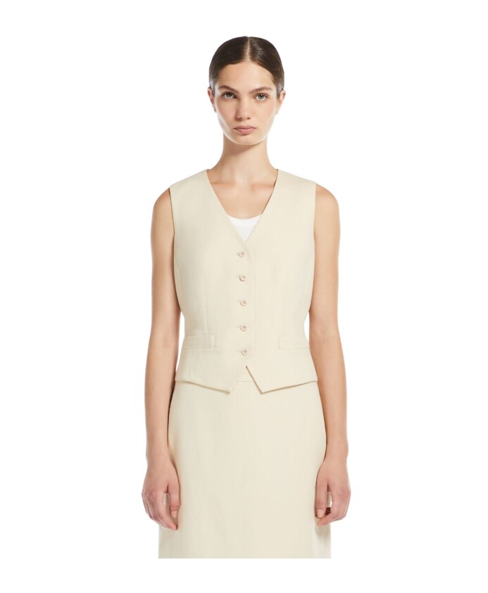 gilet-en-lin-blanc-a-col-en-v