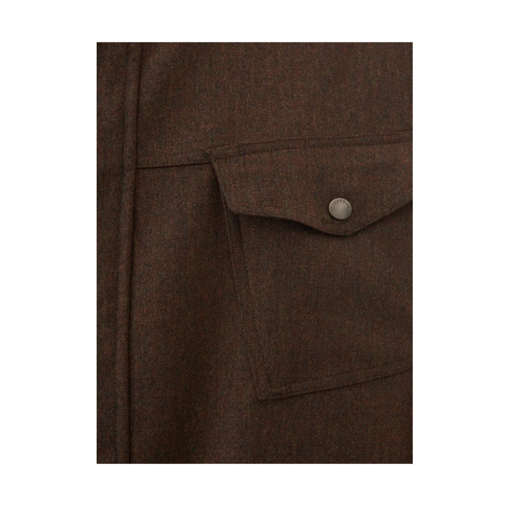 Lardini Elegante blauwe wollen jas voor mannen Blue Heren