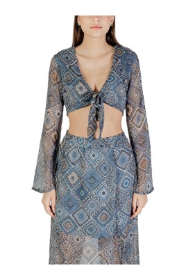 blue-print-v-neck-top-set
