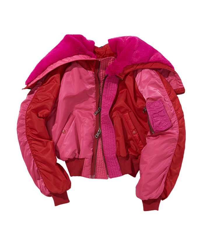 colorful-shearling-collar-cropped-jacket