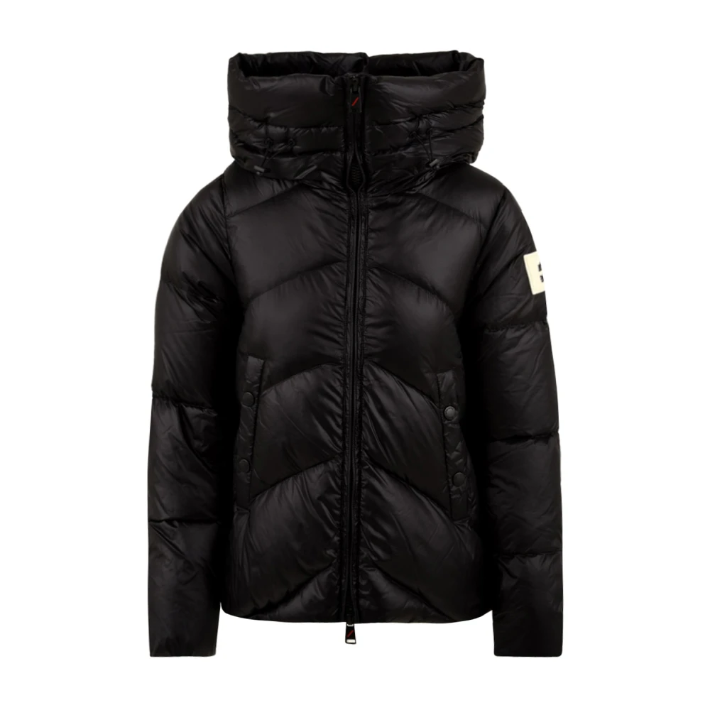 Afterlabel Zwarte jas met capuchon en ritssluiting Black Dames