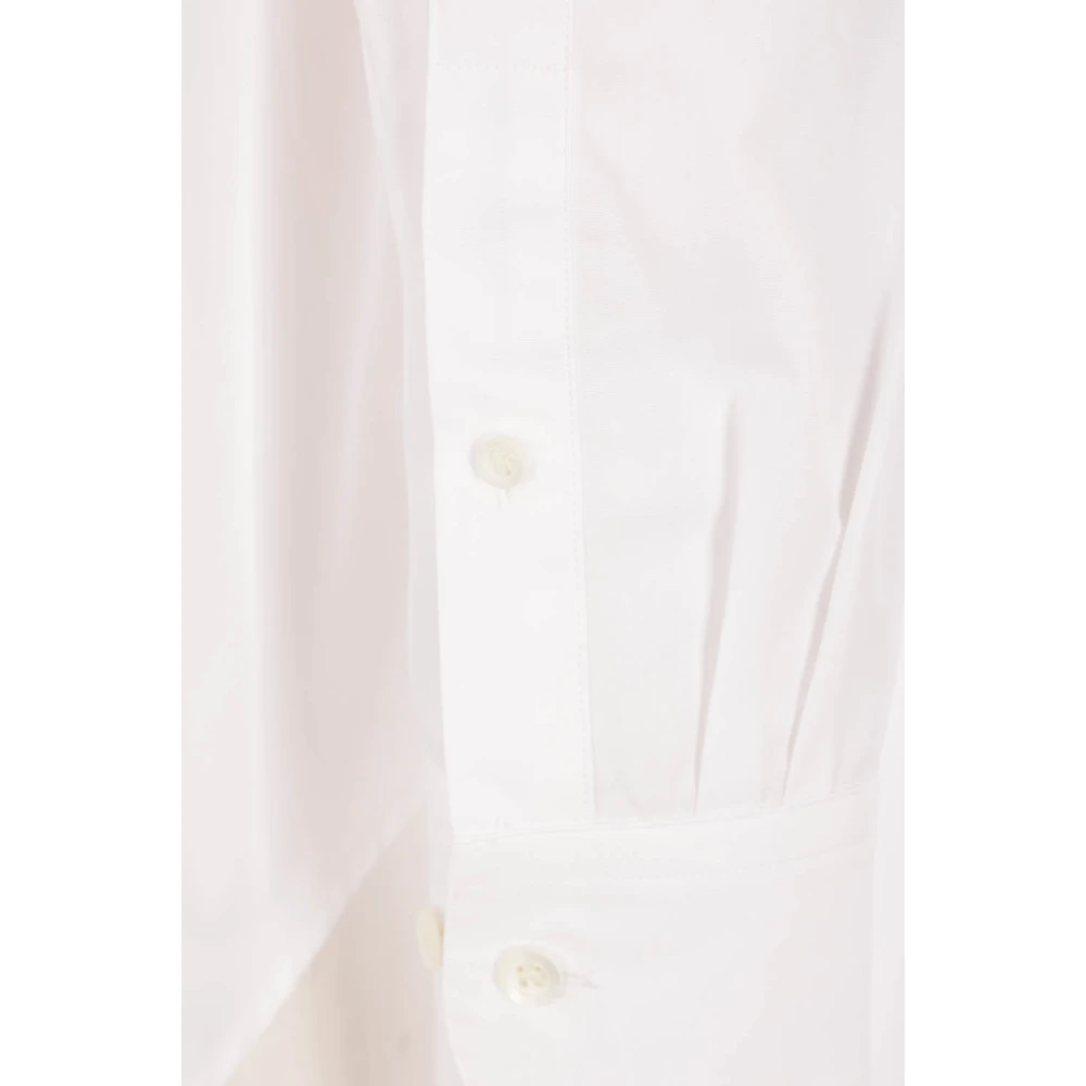 Dries Van Noten Witte Katoenen Popeline Overhemd White Heren