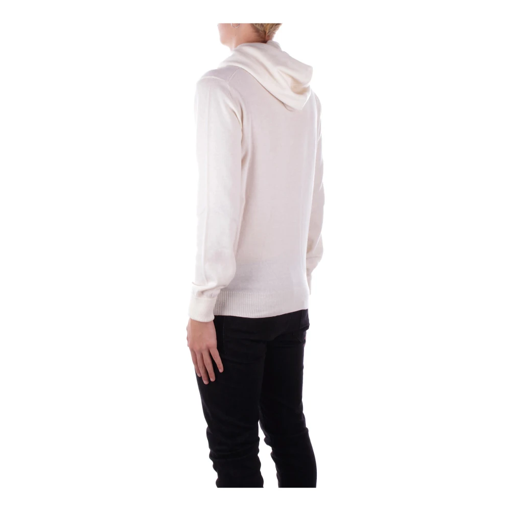 Alpha Studio Hoodie Slim Fit Wol Beige Heren