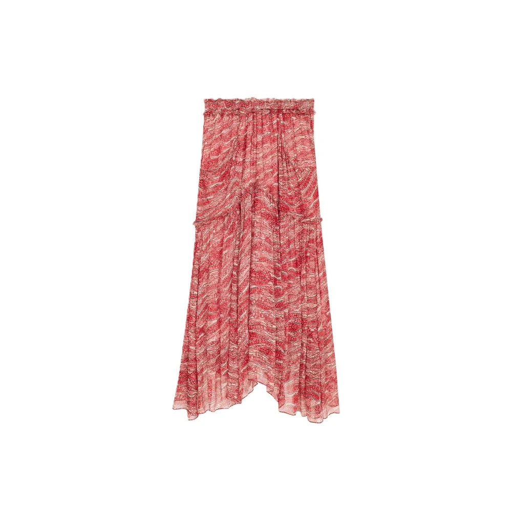 Isabel Marant Étoile Flowing Rock met elastische tailleband Red Dames