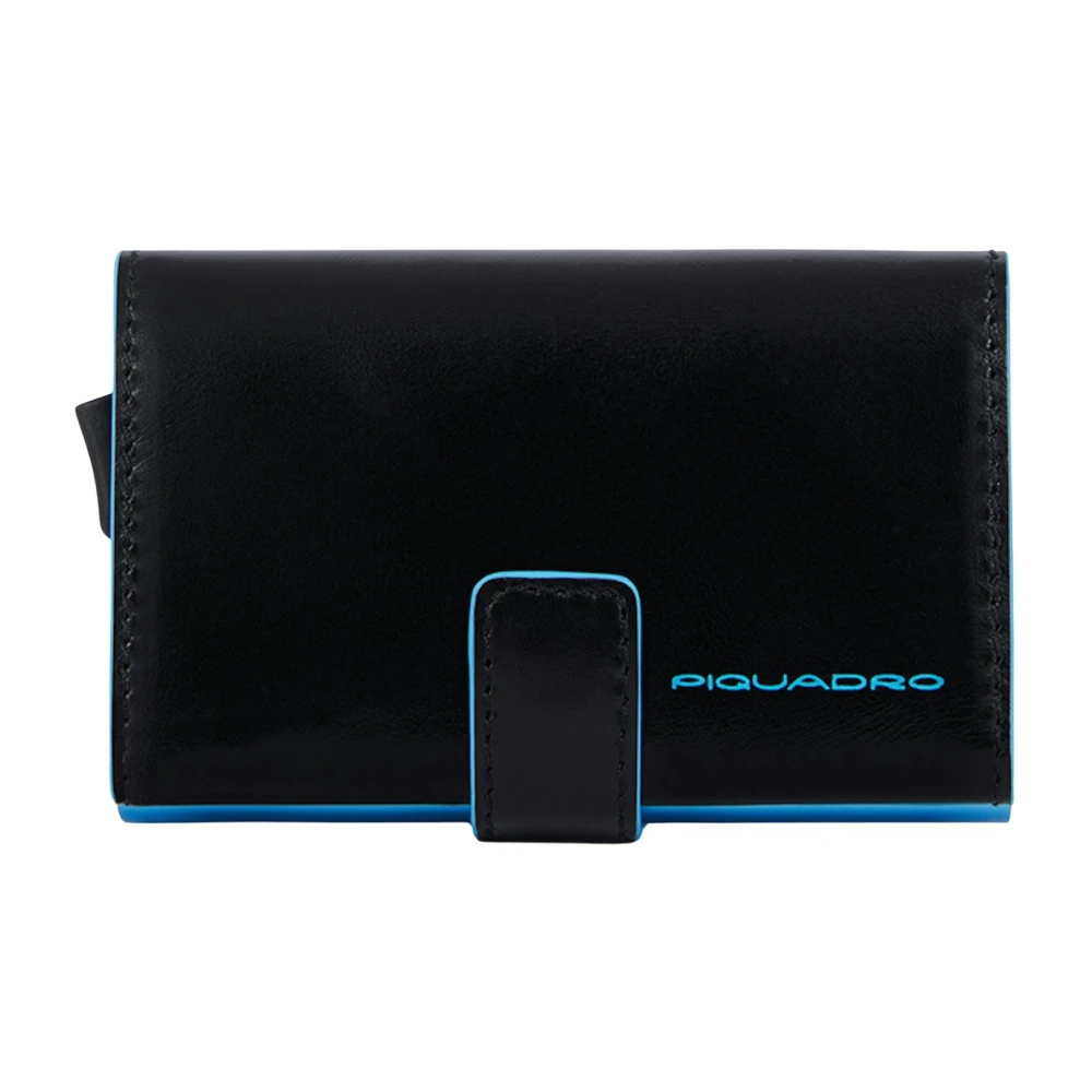 Piquadro Homme Noir Accessoires, Taille: One Size Credit Card Holder Case In Metal