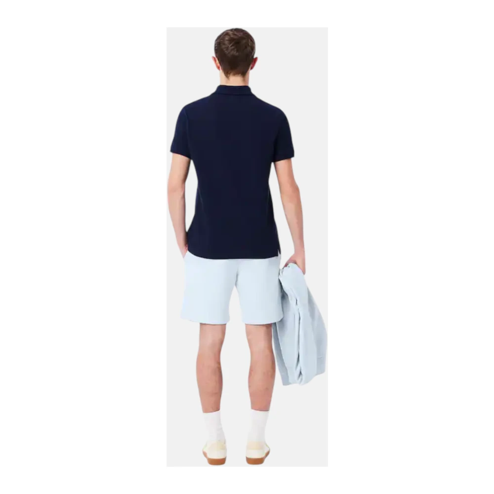 Lacoste Blauwe Katoenen Sweatshorts met Koord Blue Heren