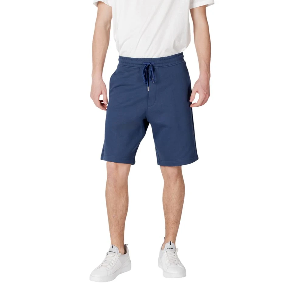 Replay , Casual Shorts, Male, Blue, S, Blue Cotton Bermuda Shorts