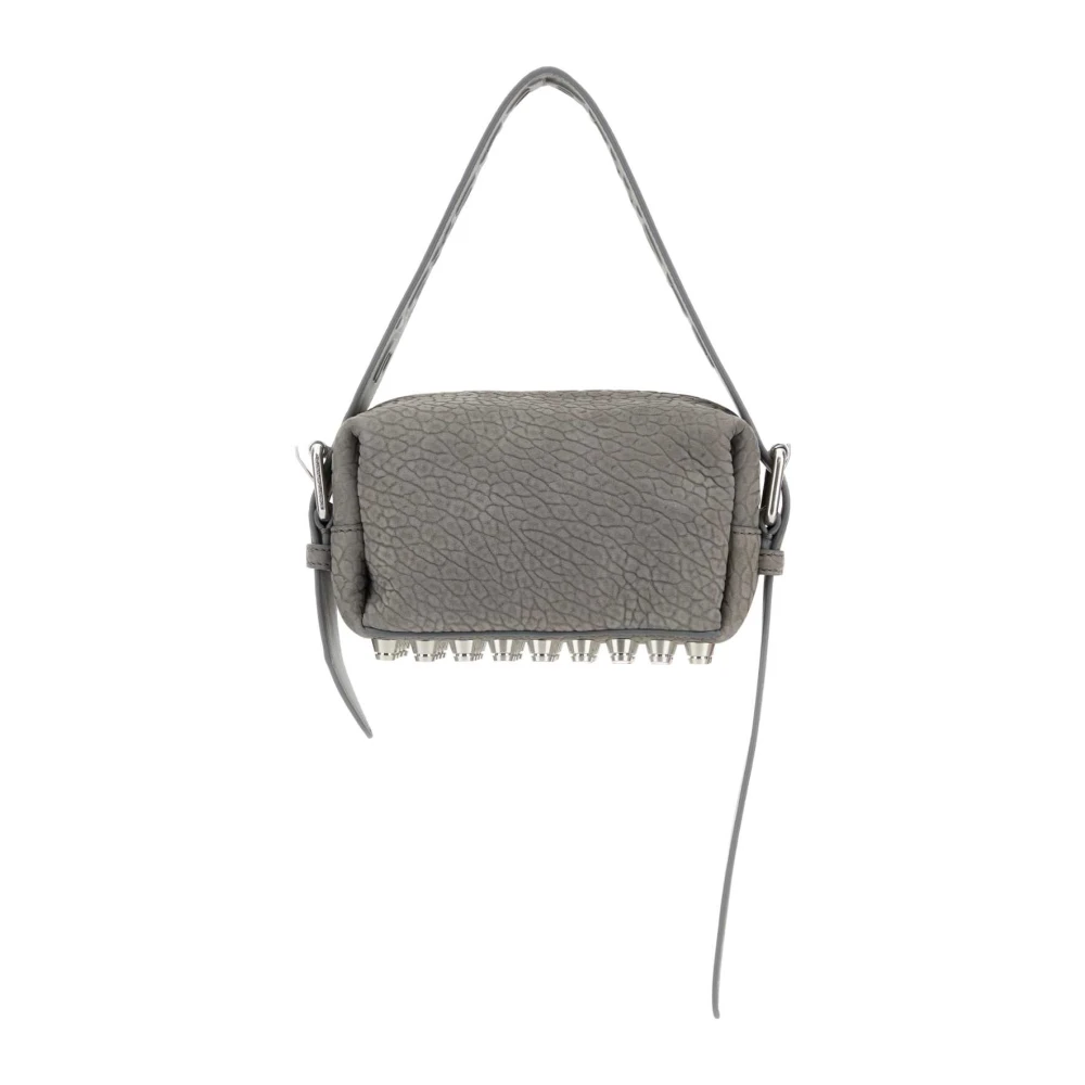Alexander wang Stijlvolle Grijze Nabuk Schoudertas Gray Dames