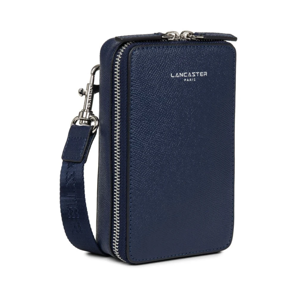Lancaster Leren herentas voor laptop Blue Dames
