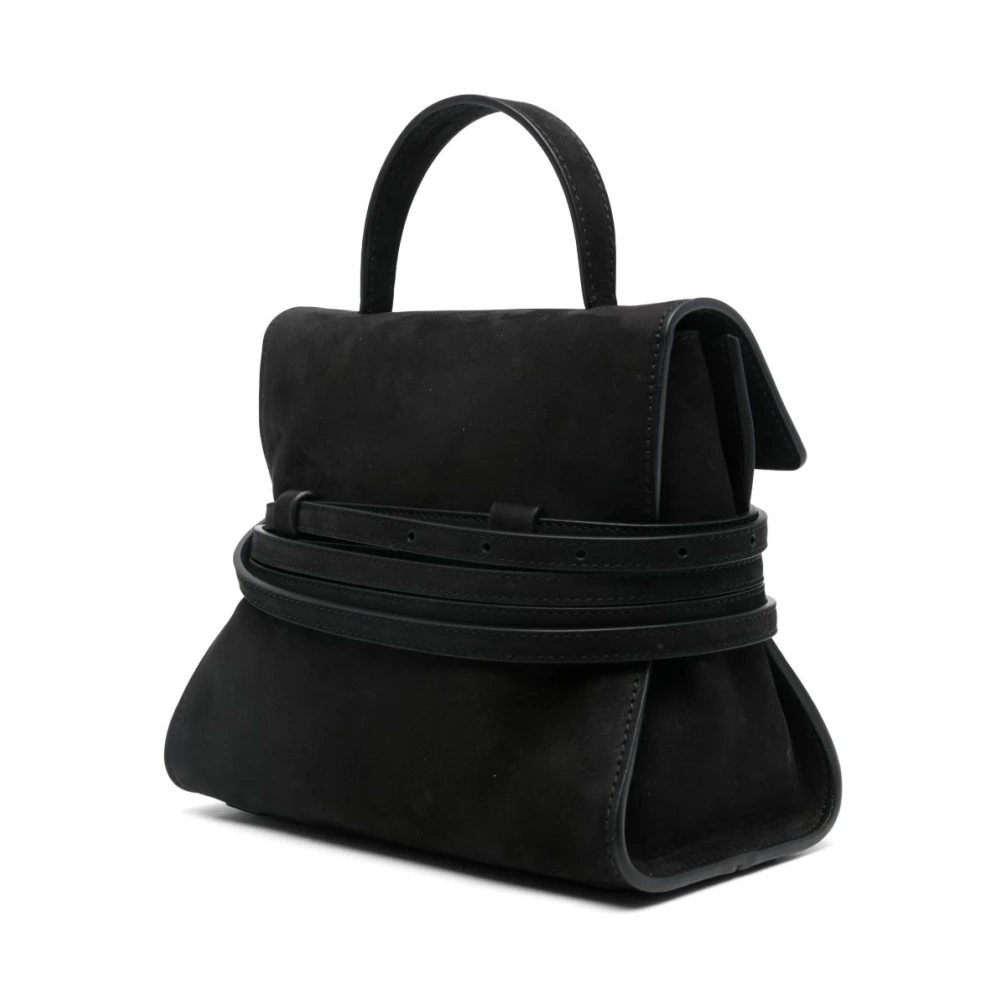 Moschino Zwarte Schoudertas met Overslag Black Dames