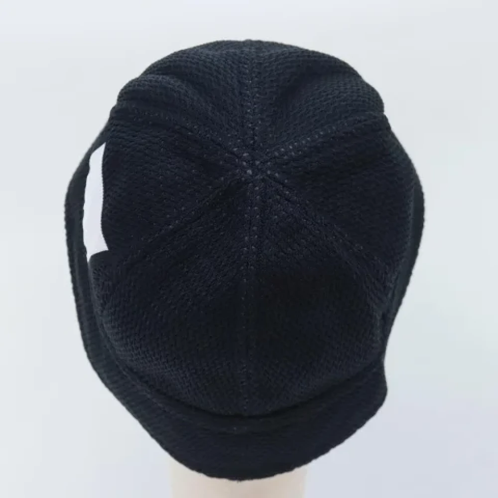 Chanel Vintage Pre-owned Cotton hats Black Dames