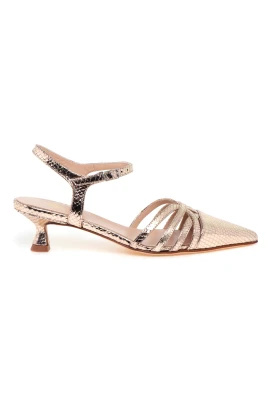 Slutna pumps med ankelrem