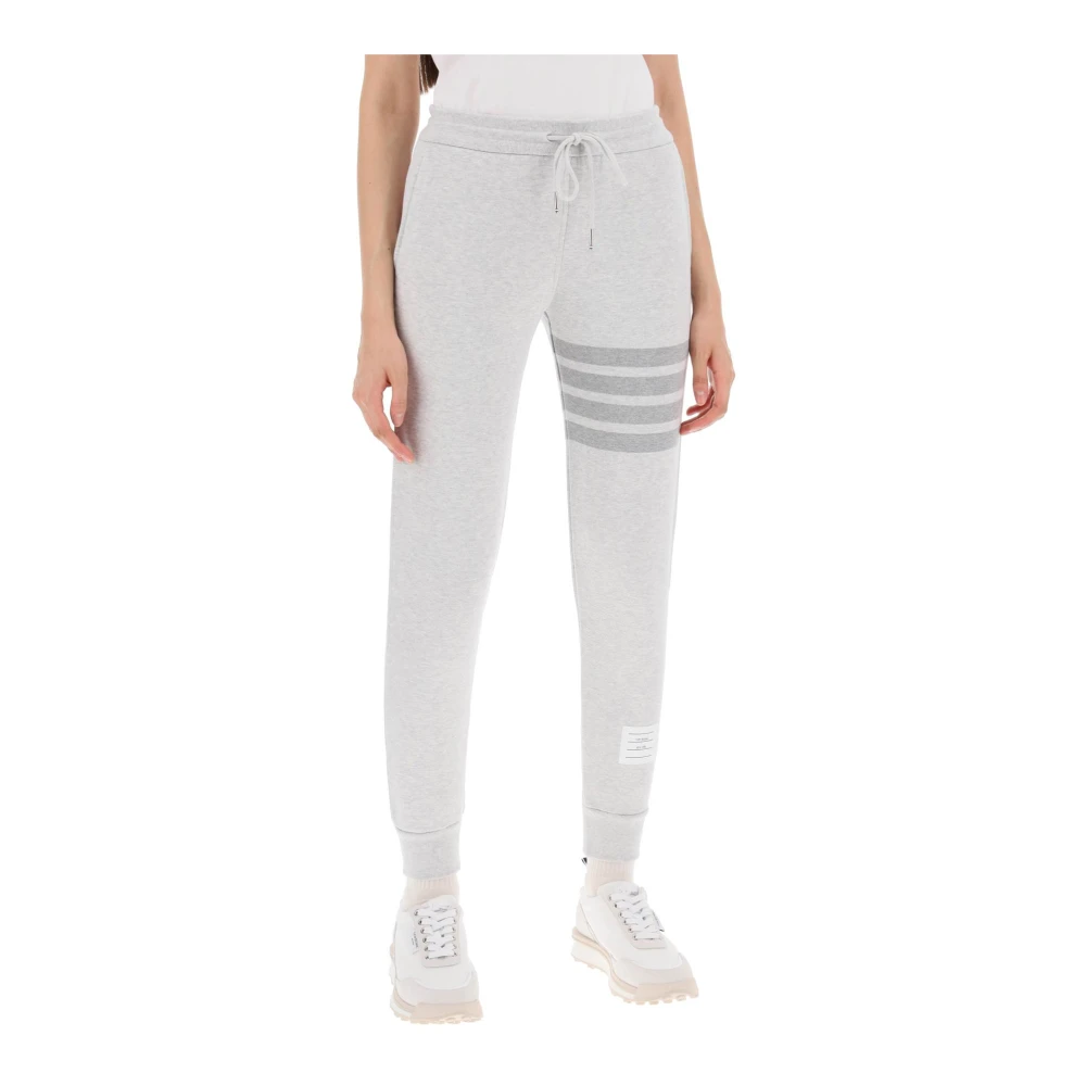 Thom Browne Grijze 4-Bar Joggers met Koord Gray Dames