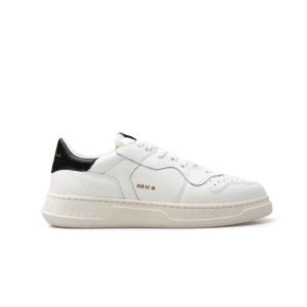 Run Of Women's White Sneakers, 5 Uk, Classic Leather Trainers