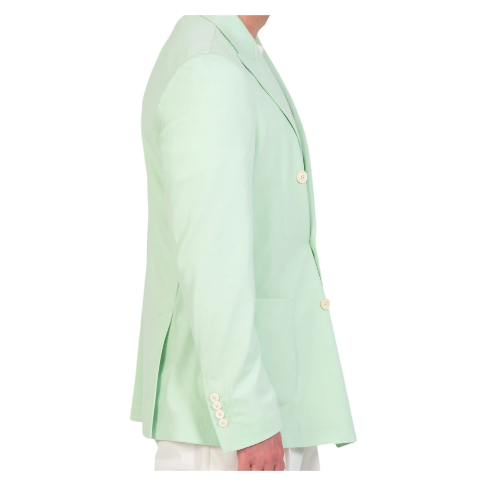 Circolo 1901 Pastel Double-Breast Blazer Green Heren