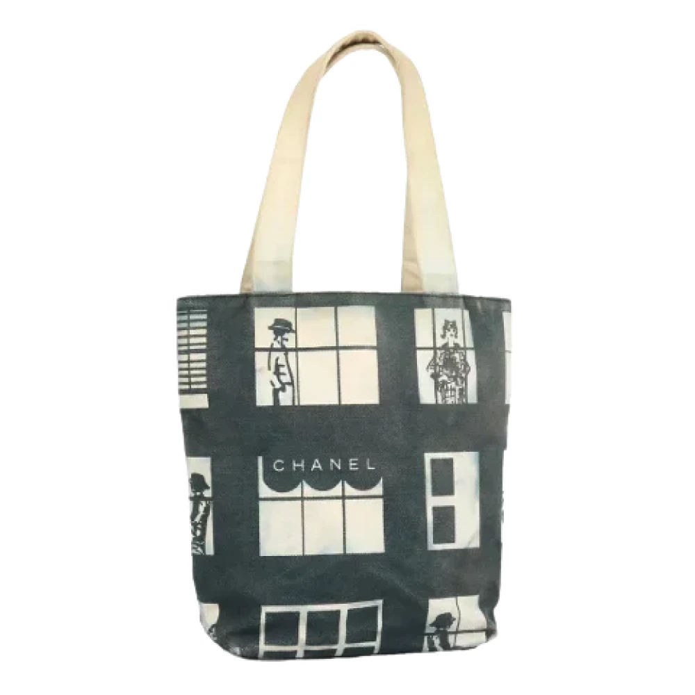Chanel Vintage Pre-owned Canvas chanel-bags Black Dames