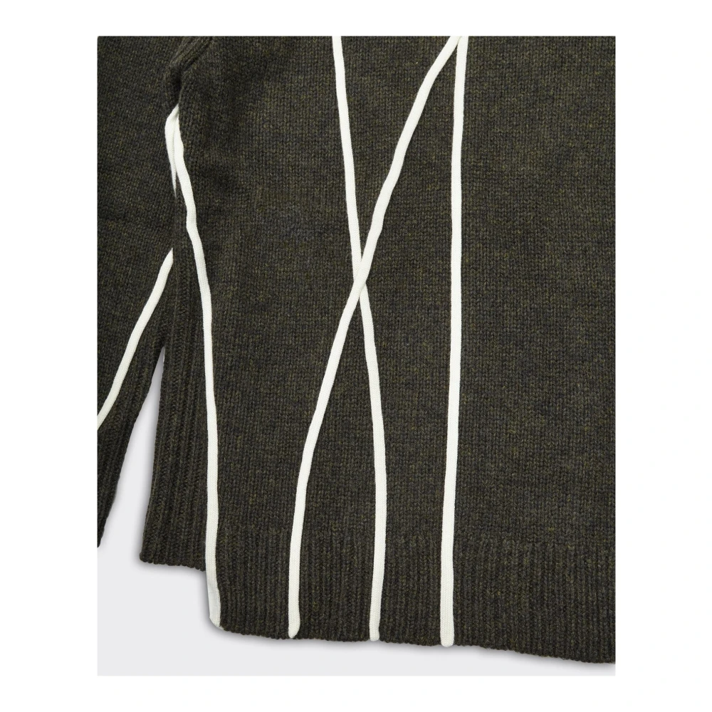 A-Cold-Wall Contour Gebreide Hoodie Grijs Groen Gray Heren