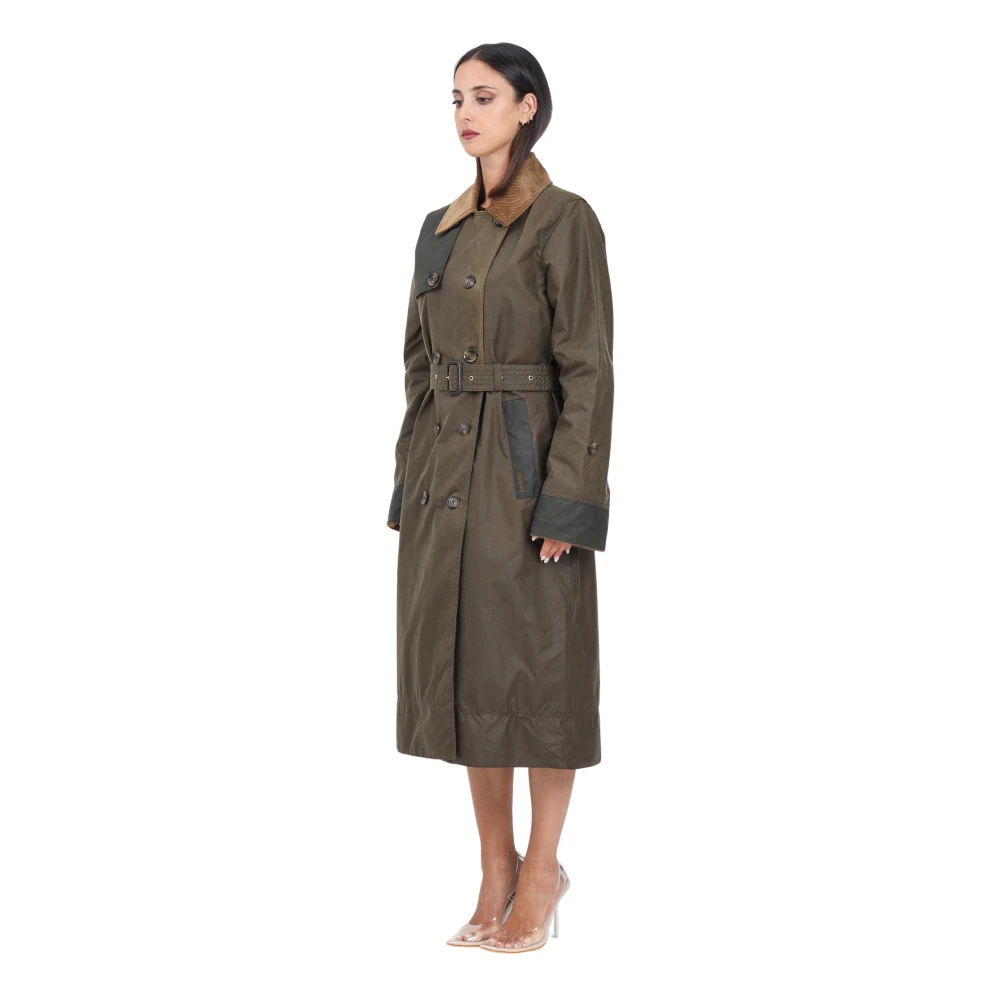 Barbour Groene Trenchcoat voor vrouwen Green Dames