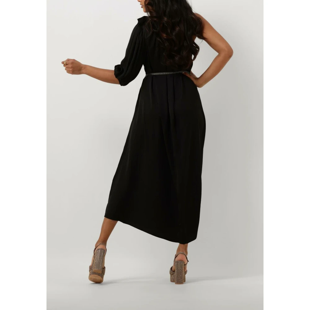 Summum Woman Silky Touch Quinty Midi Jurk Black Dames