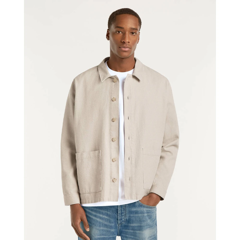 Denham The Jeanmaker Joey Overshirt FSC Stijlvolle Shirt Beige Heren