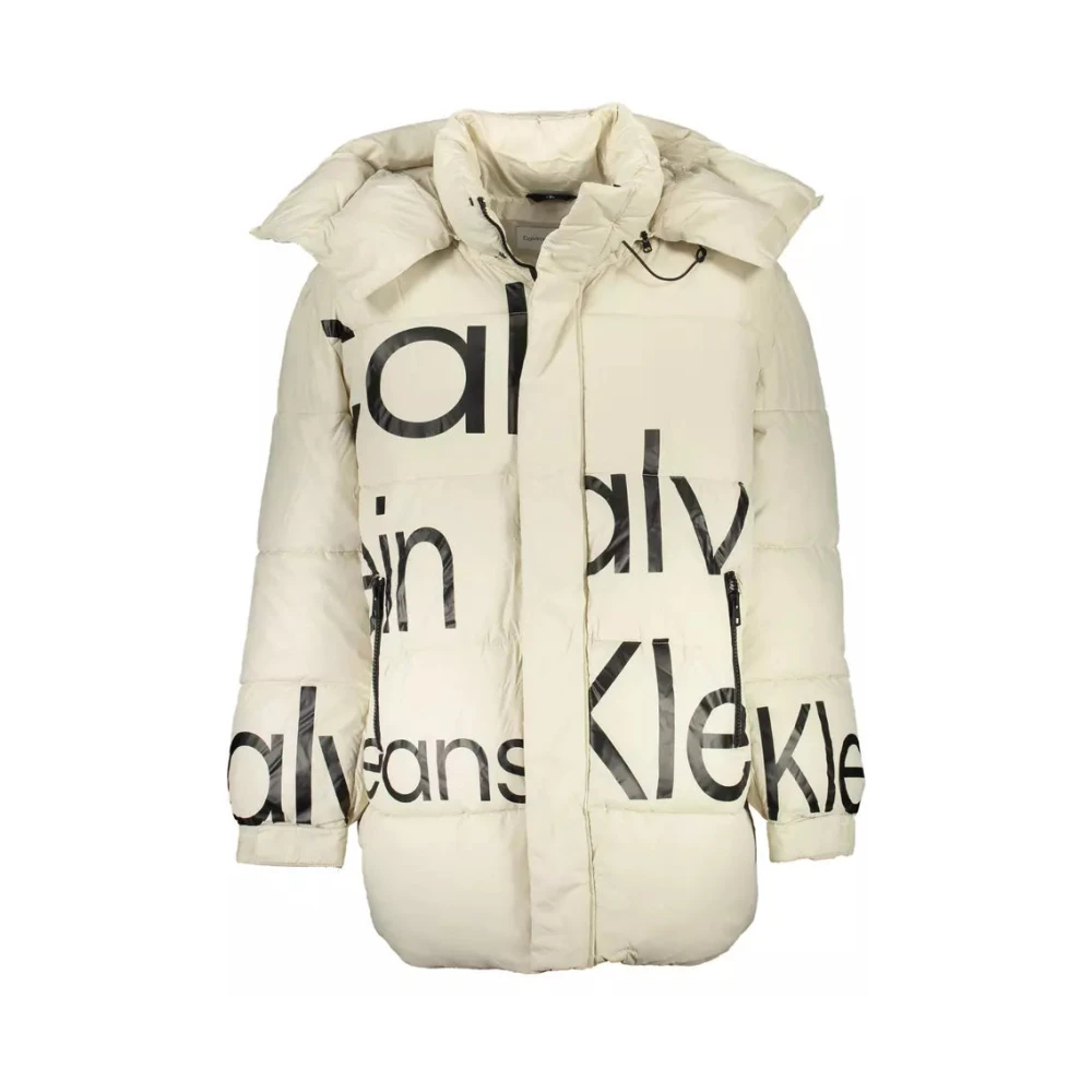Calvin Klein Men's Beige Polyester Jacket