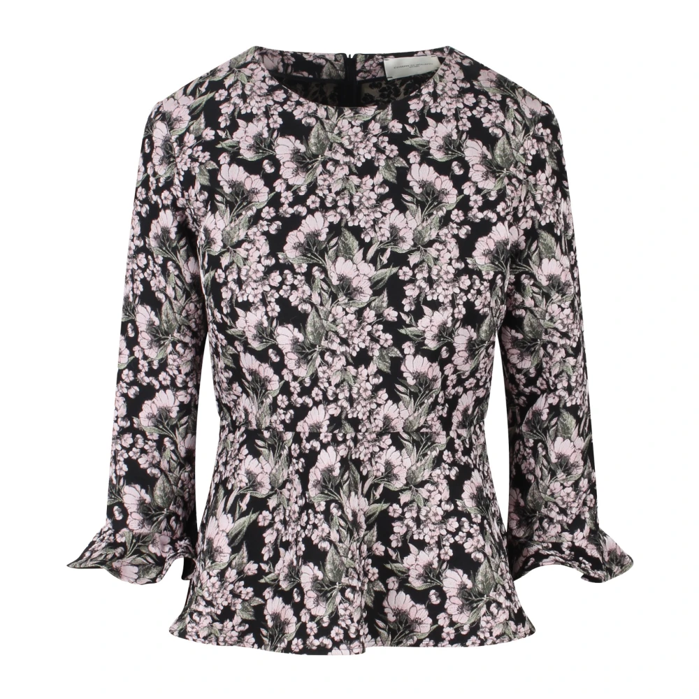 Giuseppe Di Morabito Zwarte Bloemen Top voor Vrouwen Black Dames