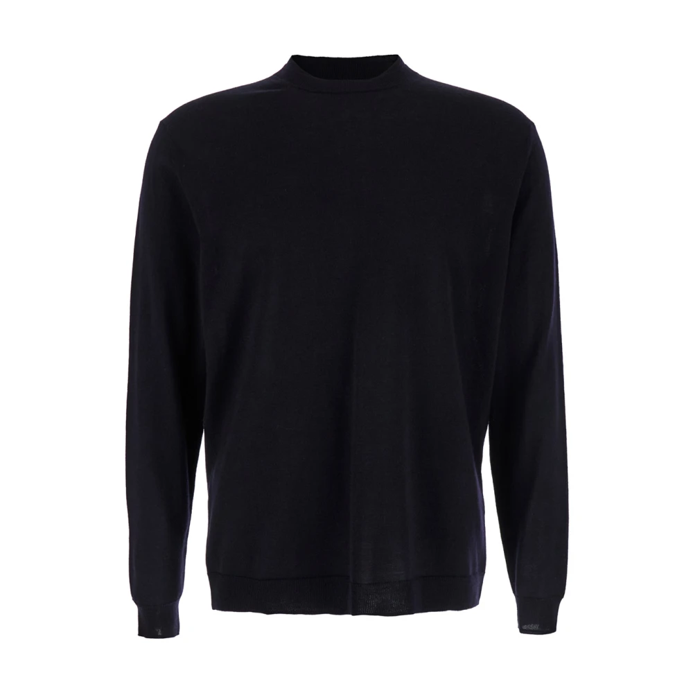 Low Brand Dubbele Crewneck Jumper Sweaters Blue Heren
