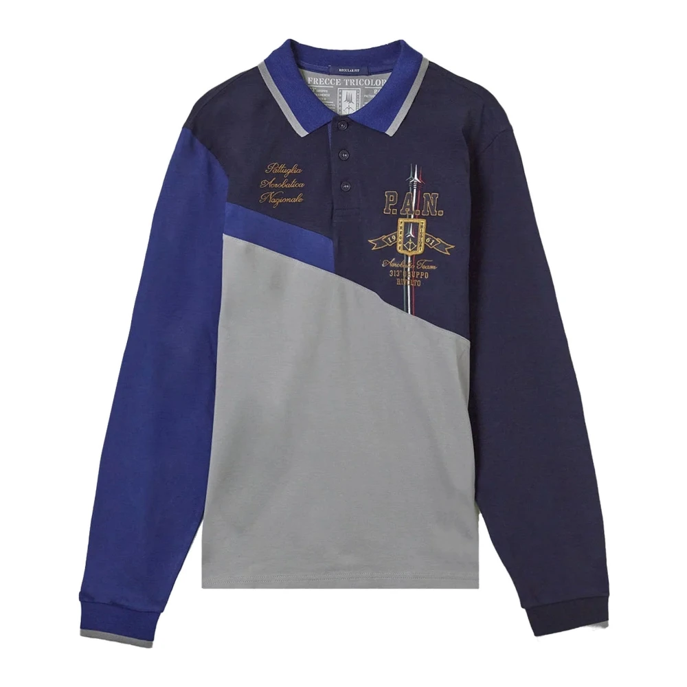Aeronautica militare Stijlvolle Polo Shirt Blue Heren