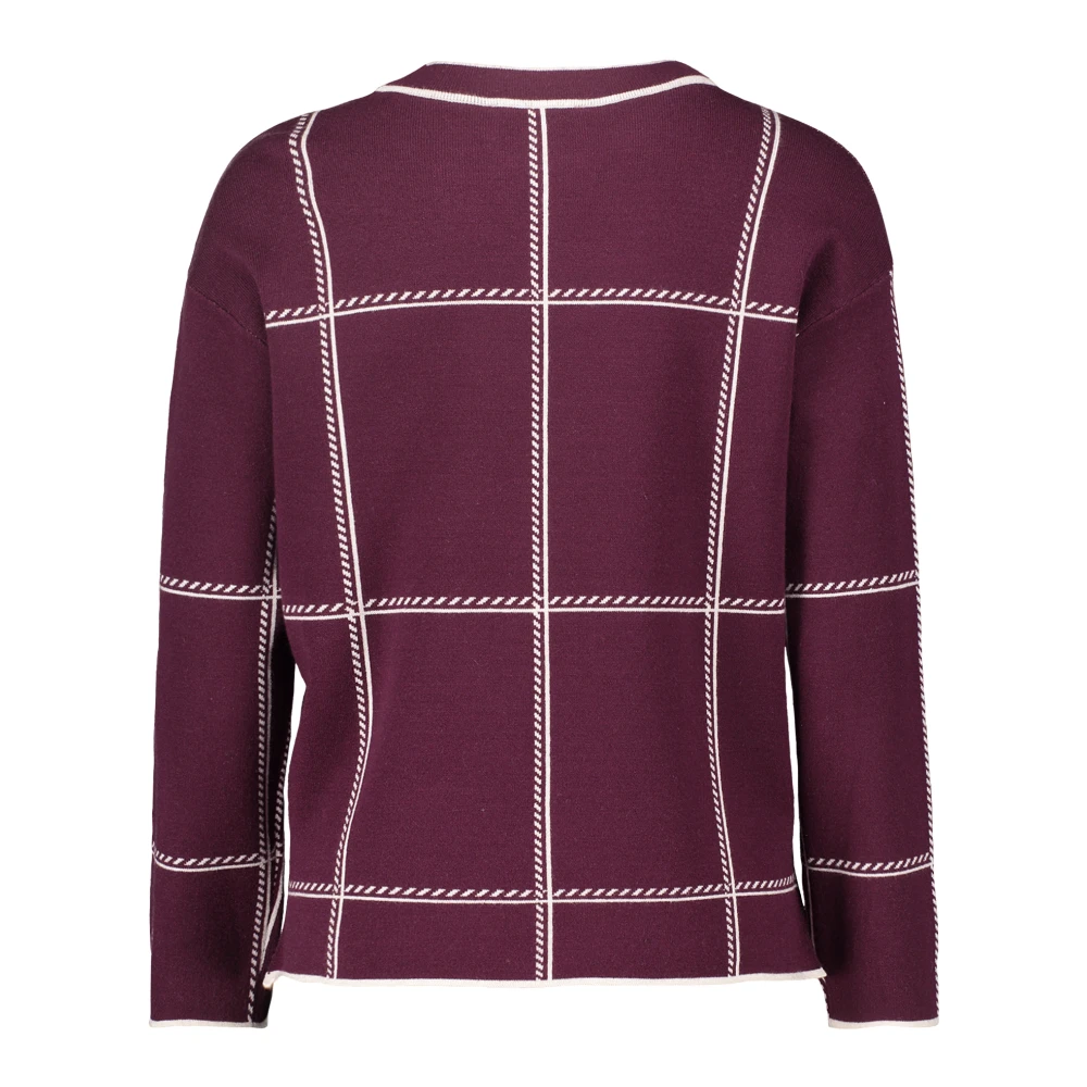 Betty Barclay Geruite Gebreide Trui Cool en Casual Red Dames