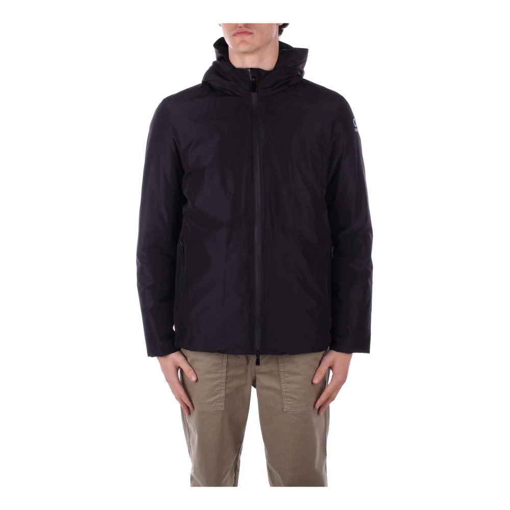 Suns Zwarte Hoodie met Ritszakken Black Heren