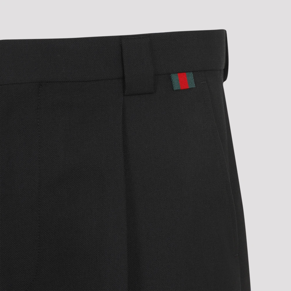 Gucci Wollen Twill Short Black Heren