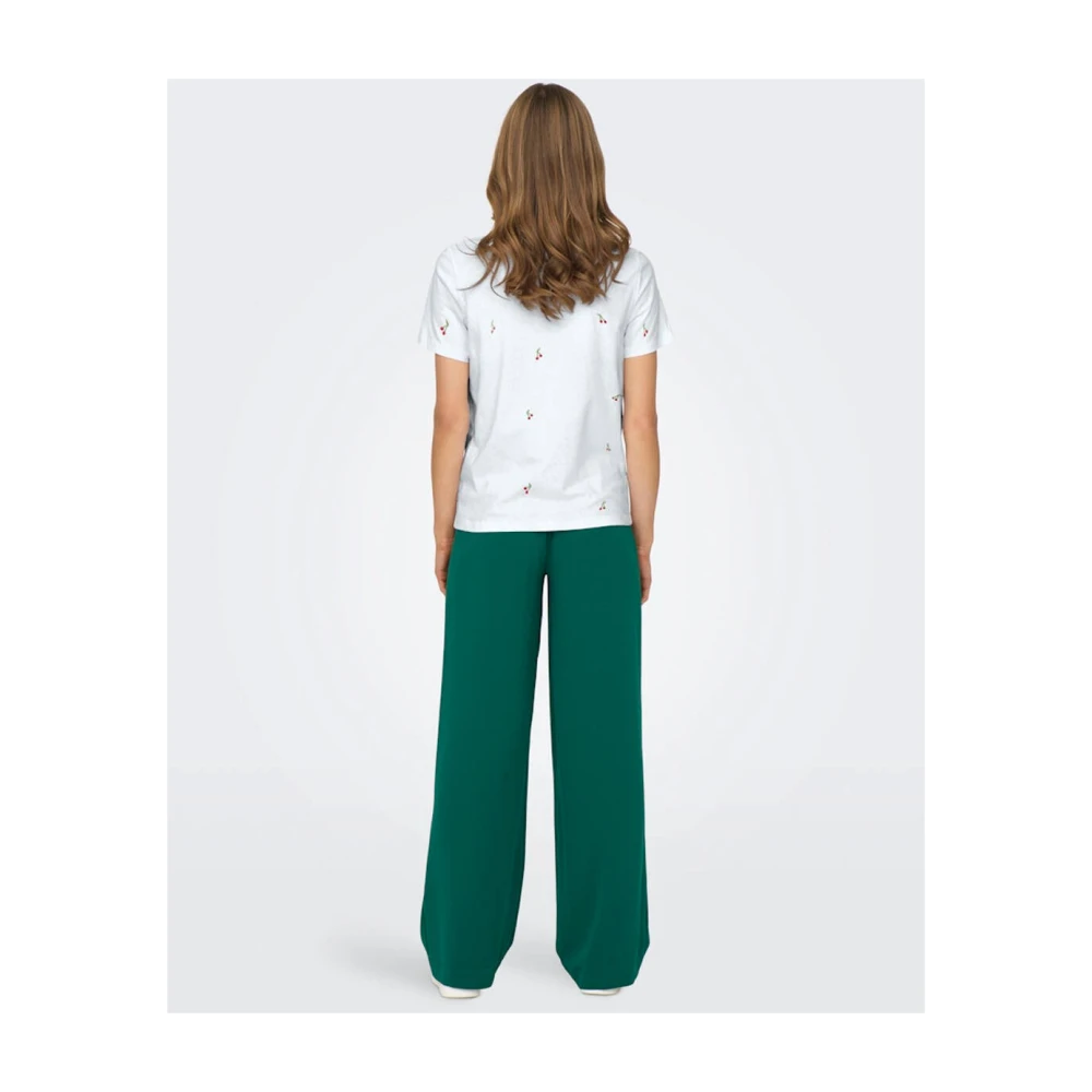 Only Life O-Neck Top voor Junioren White Dames