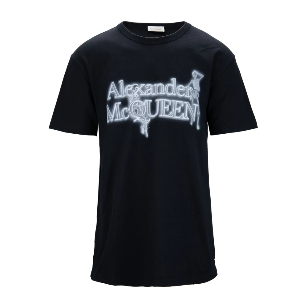 Alexander mcqueen Heren Skeleton Grafische T-Shirt Black Heren