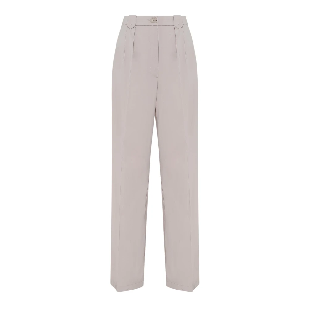 PATRIZIA PEPE Palazzo Stijl Tortora Broek Gray Dames