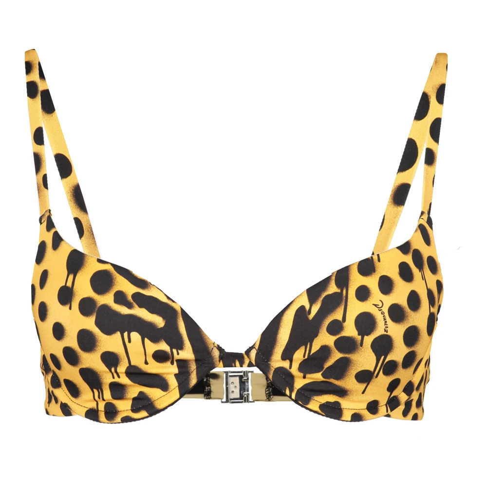 Dsquared2 Logo Print Bikini Top Multicolor Dames