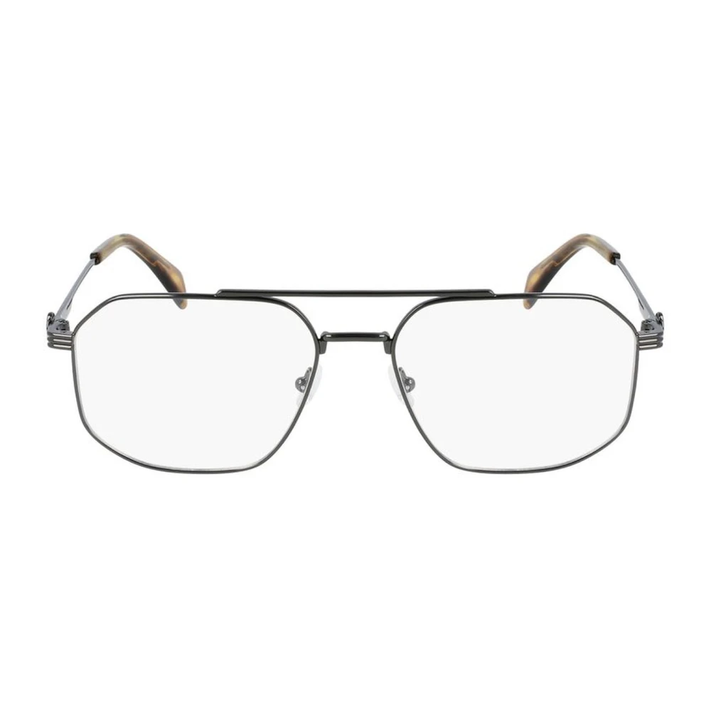 Lanvin Metalen Frame Grijze Bril voor Mannen Gray Heren