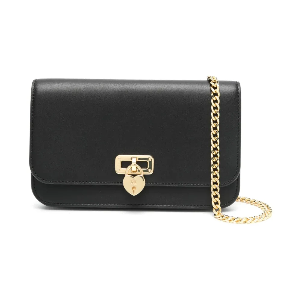 Ralph Lauren Women's Black Wallet On A Chain Large