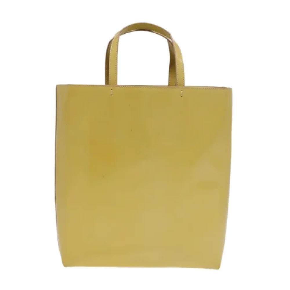 Prada Vintage Pre-owned Leather prada-bags Yellow Dames
