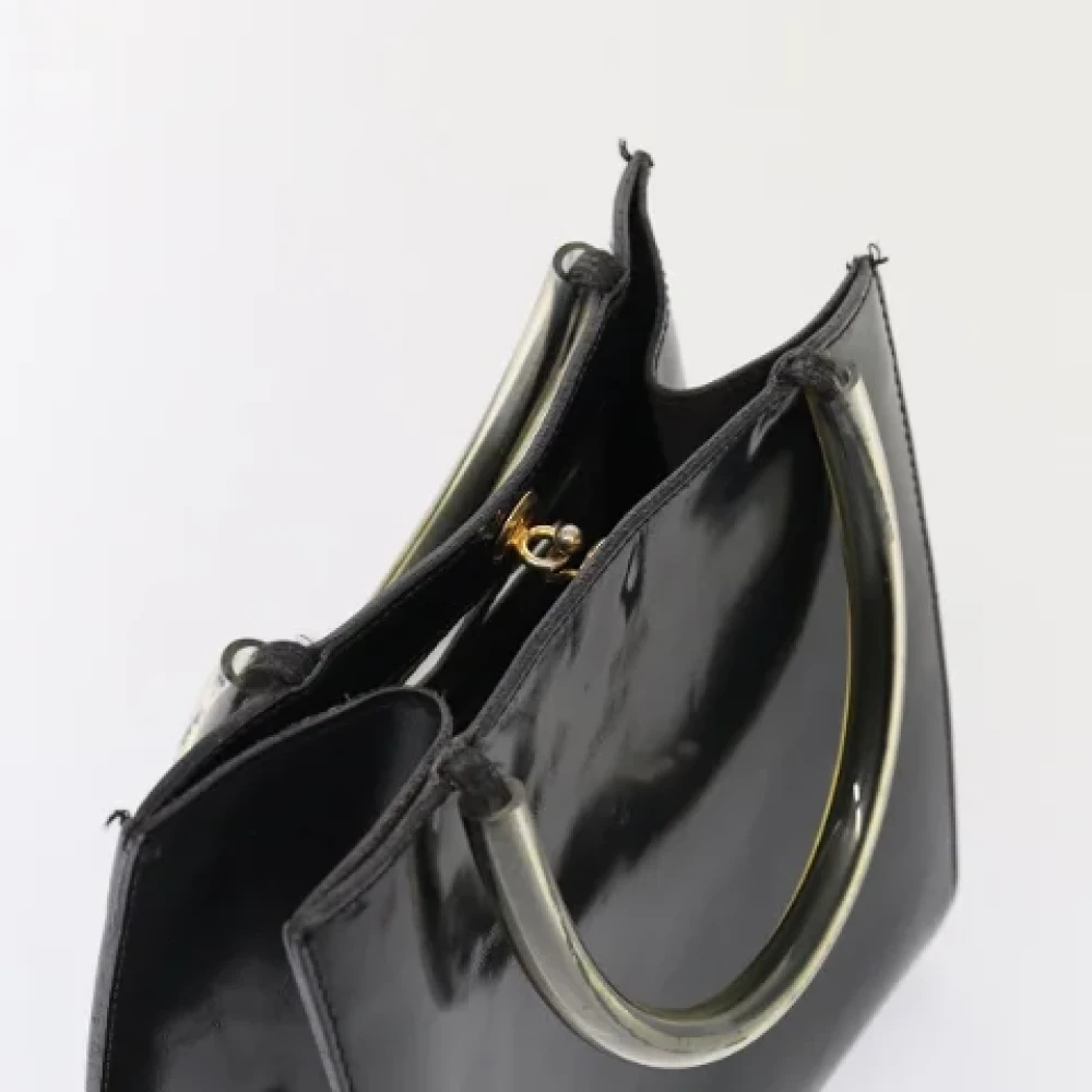 Salvatore Ferragamo Pre-owned Canvas handbags Black Dames
