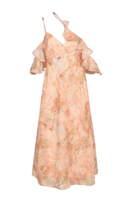 robe-asymetrique-imprimee-en-soie-et-lin