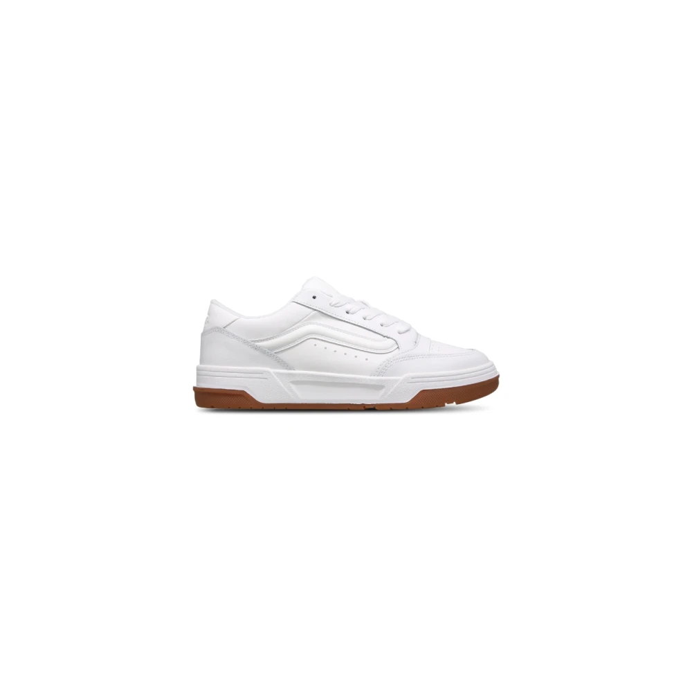 Vans Women's White Leather Trainers With Tonal Details - Sneakers - 3 Uk - Shoes