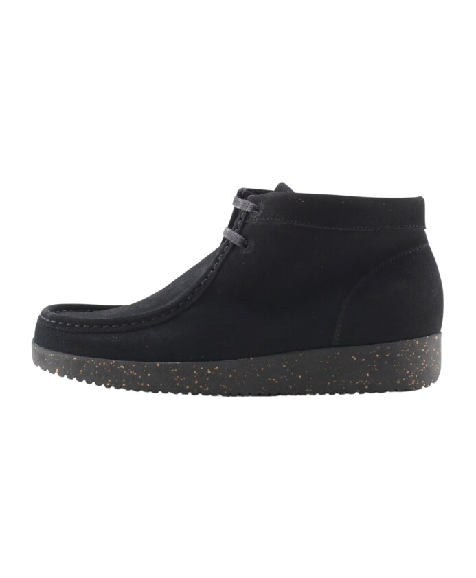 bottine-en-daim-noir-a-lacets