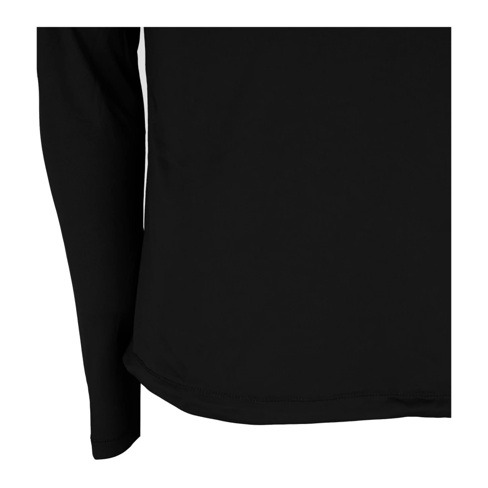 Fila Heren Aansluitend Polo Shirt met Rits en Verstelbare Koordjes Black Heren