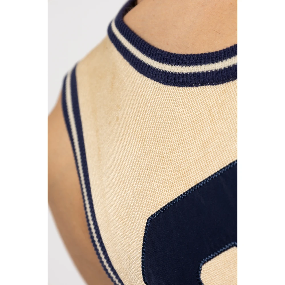 Dsquared2 Mouwloos T-shirt Beige Heren